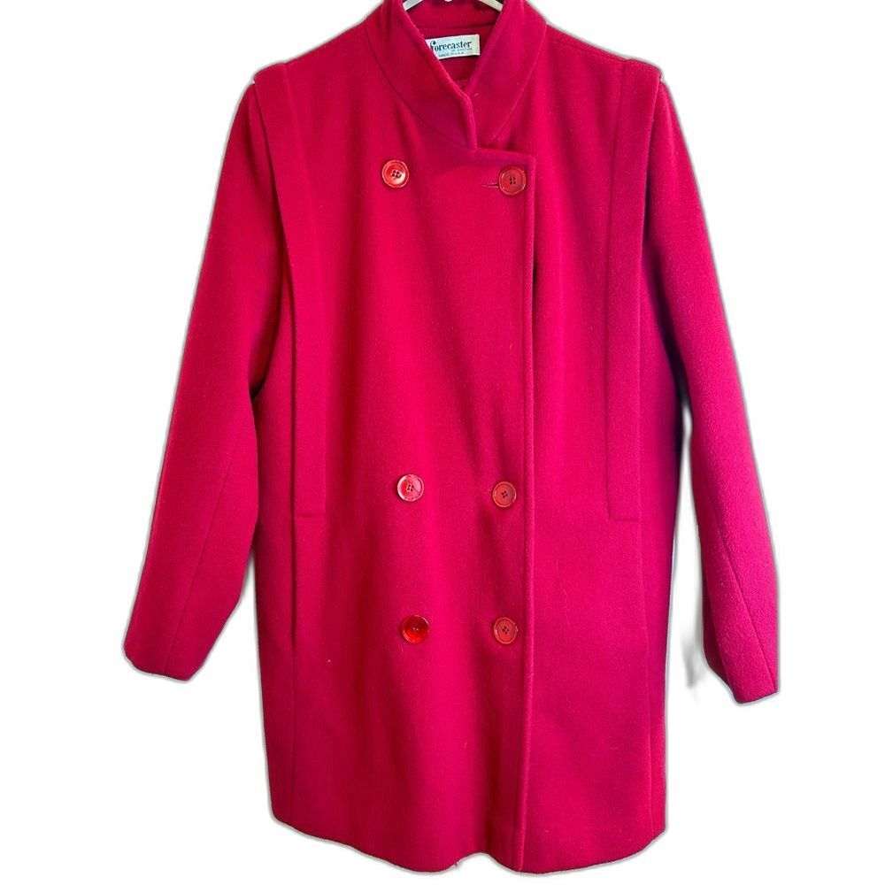 Pendleton OF Boston women 82%  VTG Red peacoat U S A.